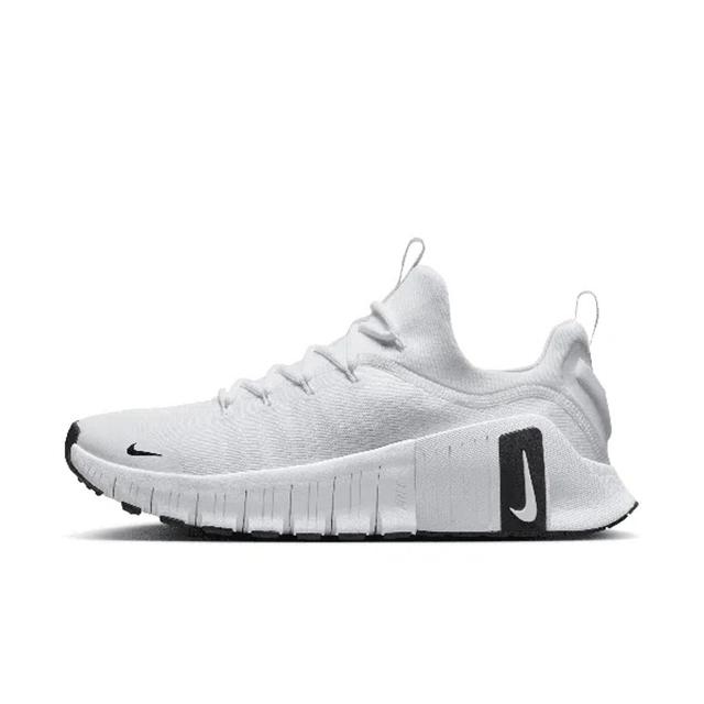 NIKE Men's Free Metcon 6 Workout Shoes In White/black/white Product Image