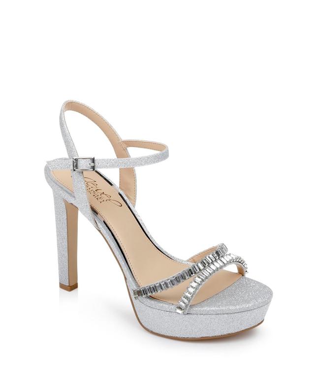 Jewel Badgley Mischka Womens Gallant Platform Evening Sandals Product Image