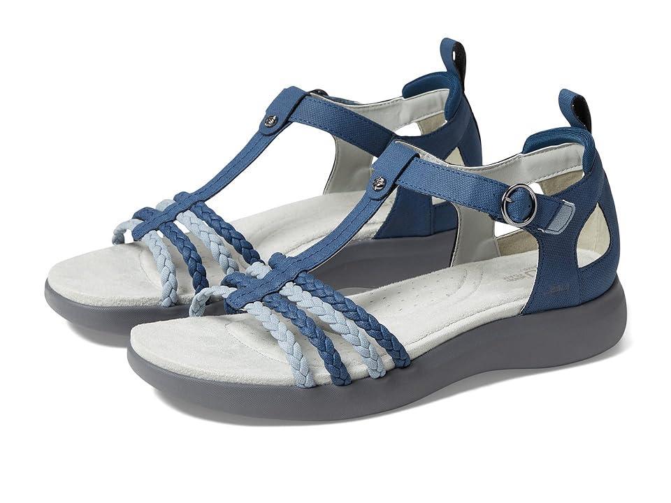 JBU Prague Womens T-Strap Sandals Med Blue Product Image