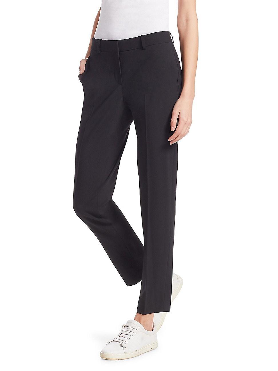 Theory Treeca Wool Blend Crop Pants Product Image