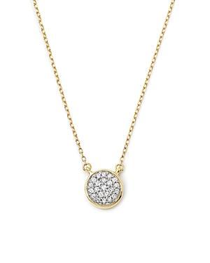 Adina Reyter 14K Gold Pave Diamond Disc Necklace, 15 Product Image