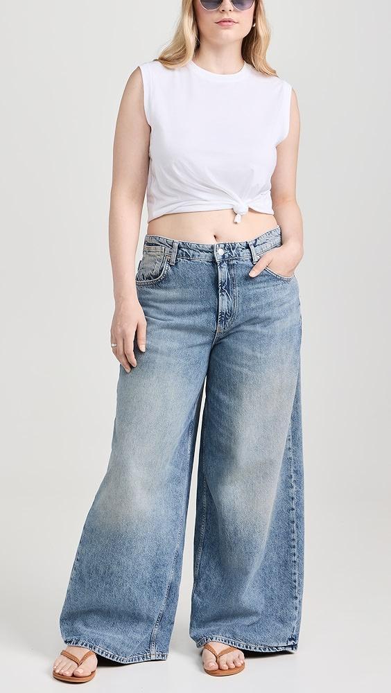 Free People Waterfalls Baggy Wide Leg Jeans | Shopbop Product Image