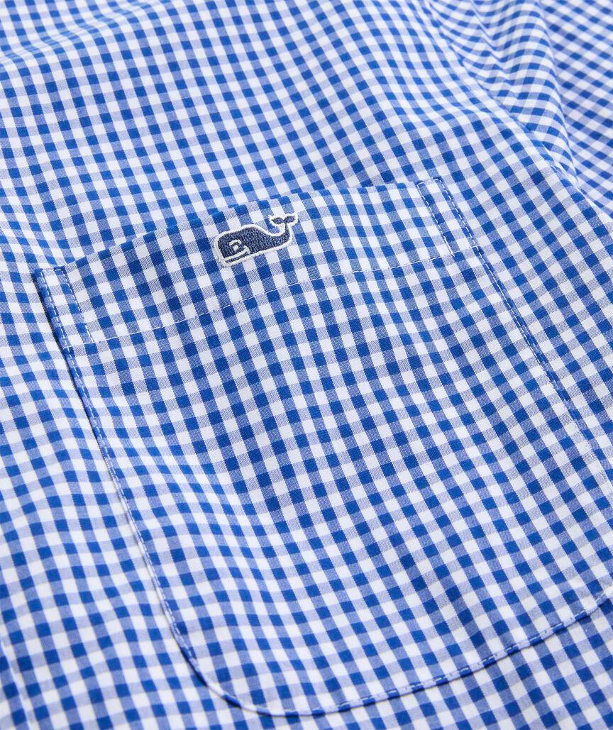 Stretch Poplin Gingham Shirt Product Image