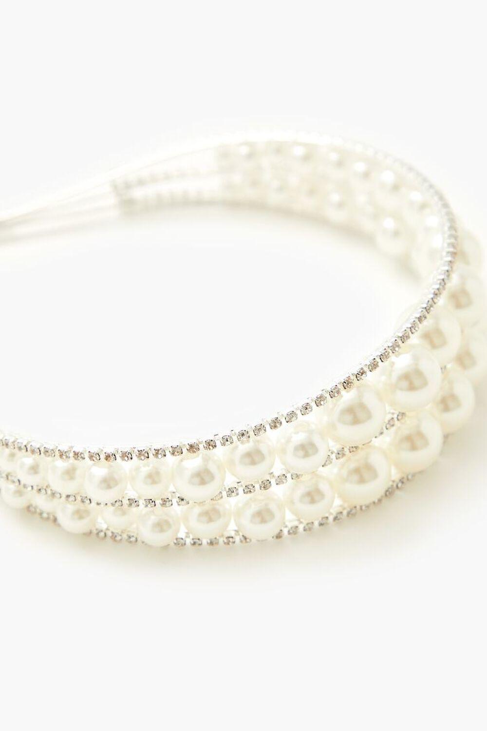 Rhinestone Faux Pearl Headband | Forever 21 Product Image