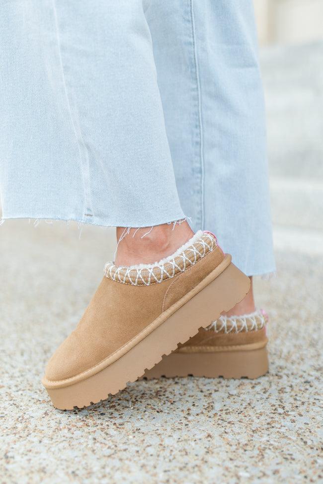 Sydney Chestnut Platform Slip-On Bootie Product Image