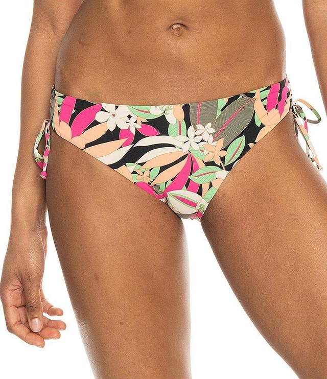 Roxy Beach Classics Floral Print Side Tie Hipster Swim Bottom Product Image