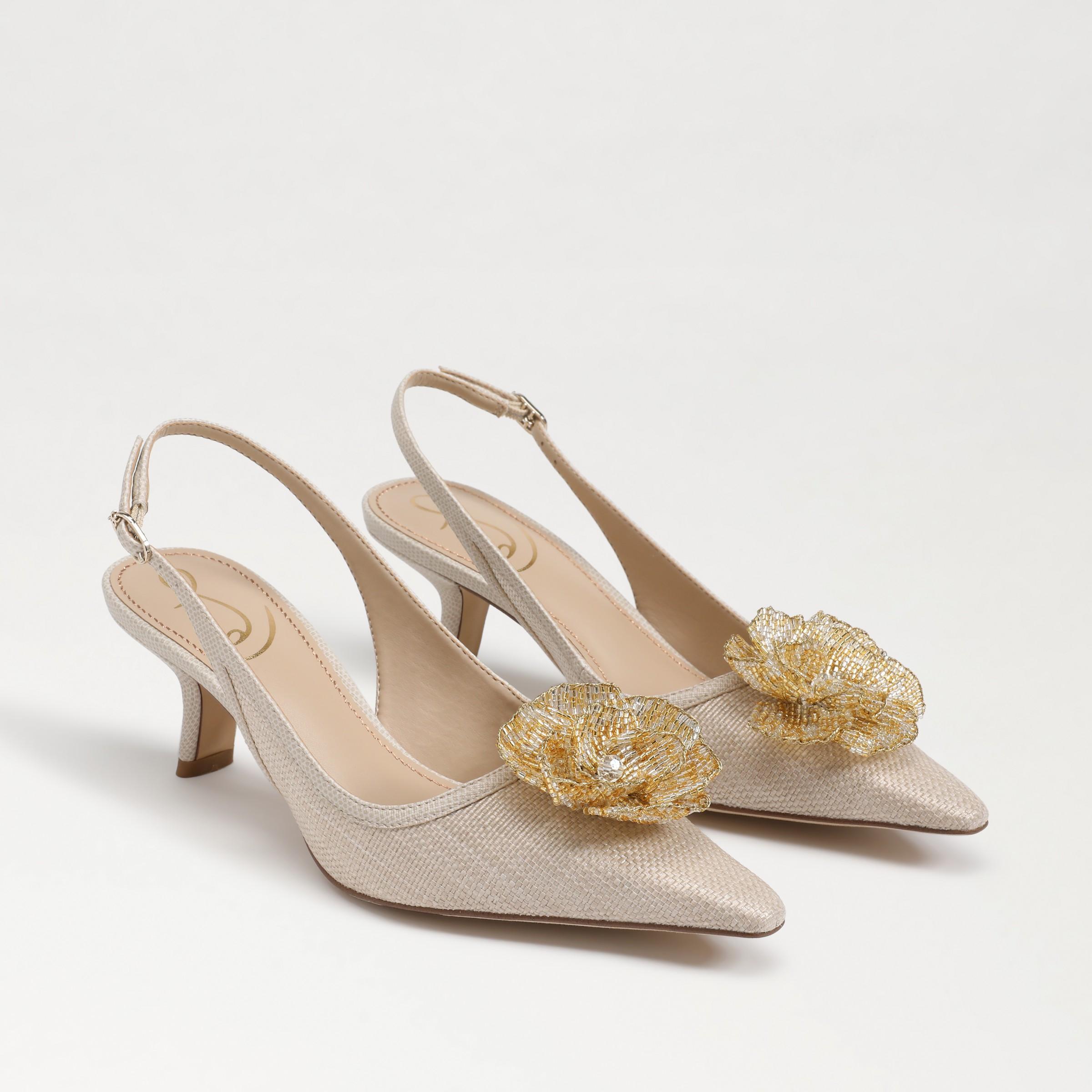 Sam Edelman Bianka Flora Slingback Pump Light Natural Product Image