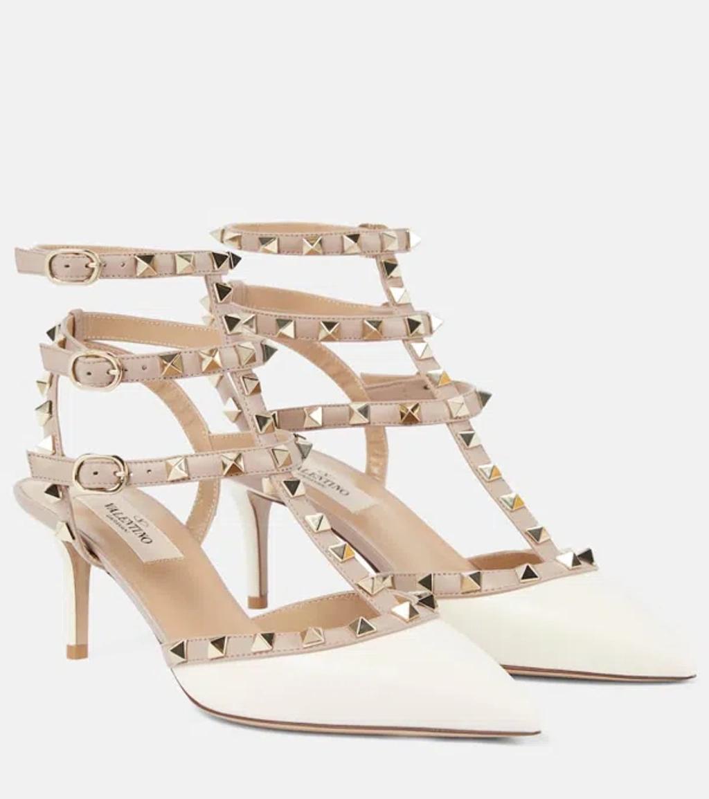 VALENTINO GARAVANI Rockstud Leather Pumps In Multi Product Image