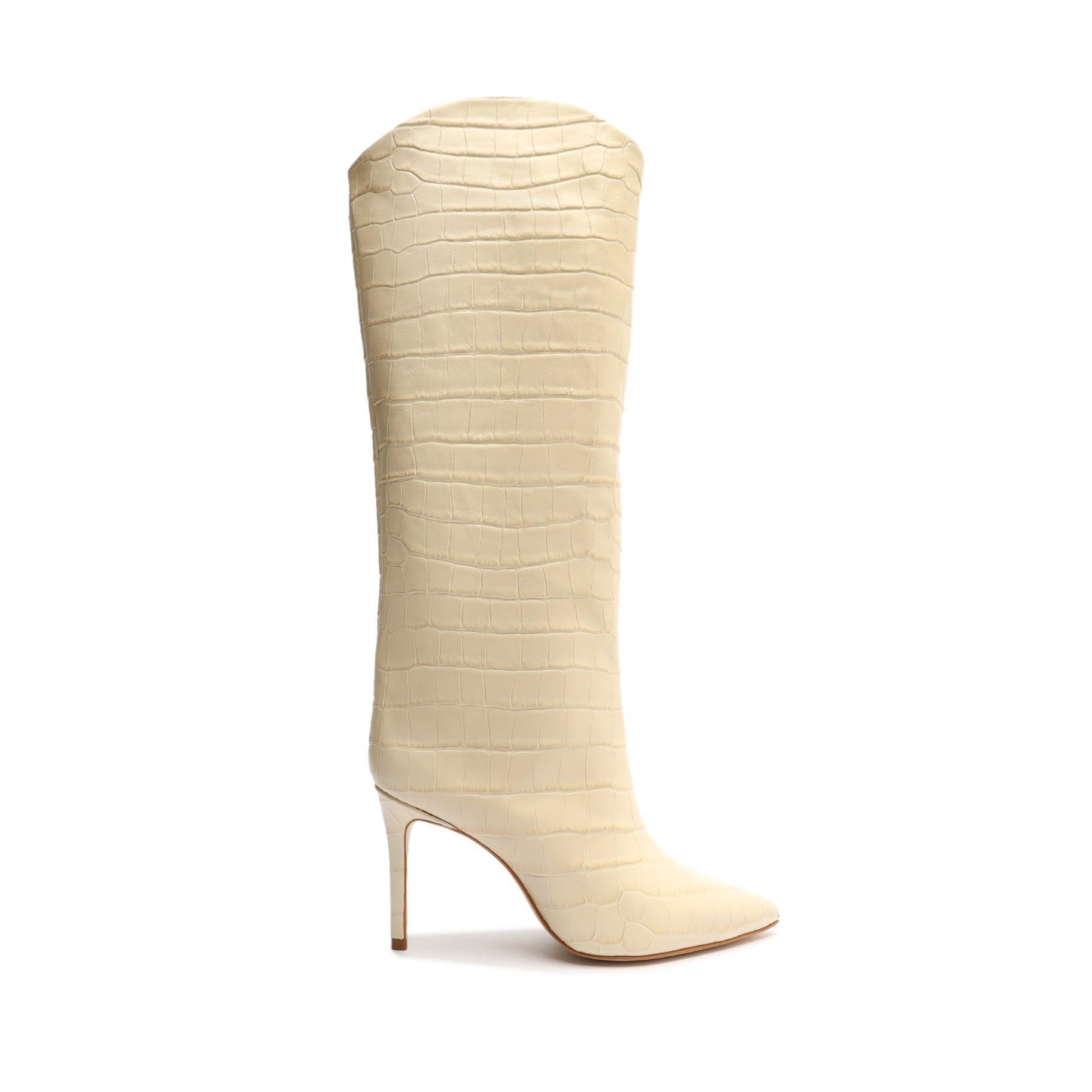 Maryana Crocodile-Embossed Leather Boot Female Product Image