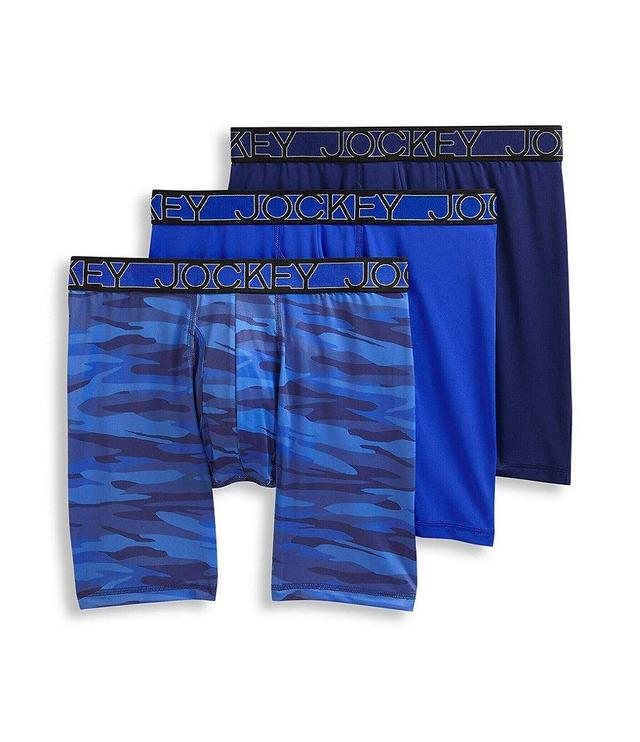 Jockey Signature Microfiber Eco 9#double; Camo Long Leg Boxer Brief 3-Pack Product Image