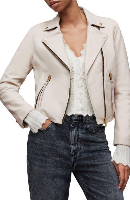 Allsaints Dalby Cropped Biker Jacket Product Image