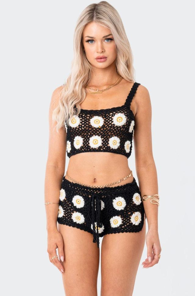 Daisy Crochet Crop Top Product Image