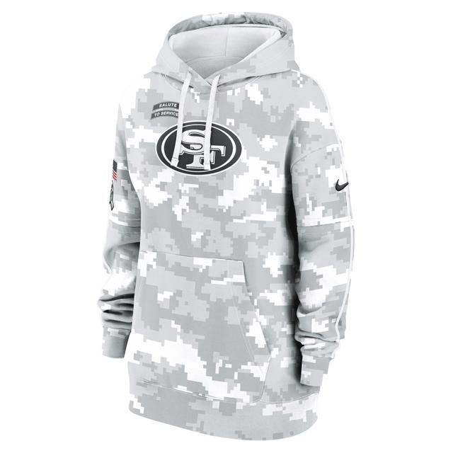 San Francisco 49ers Salute to Service Primary Edge Club Women's Nike NFL Pullover Hoodie Product Image