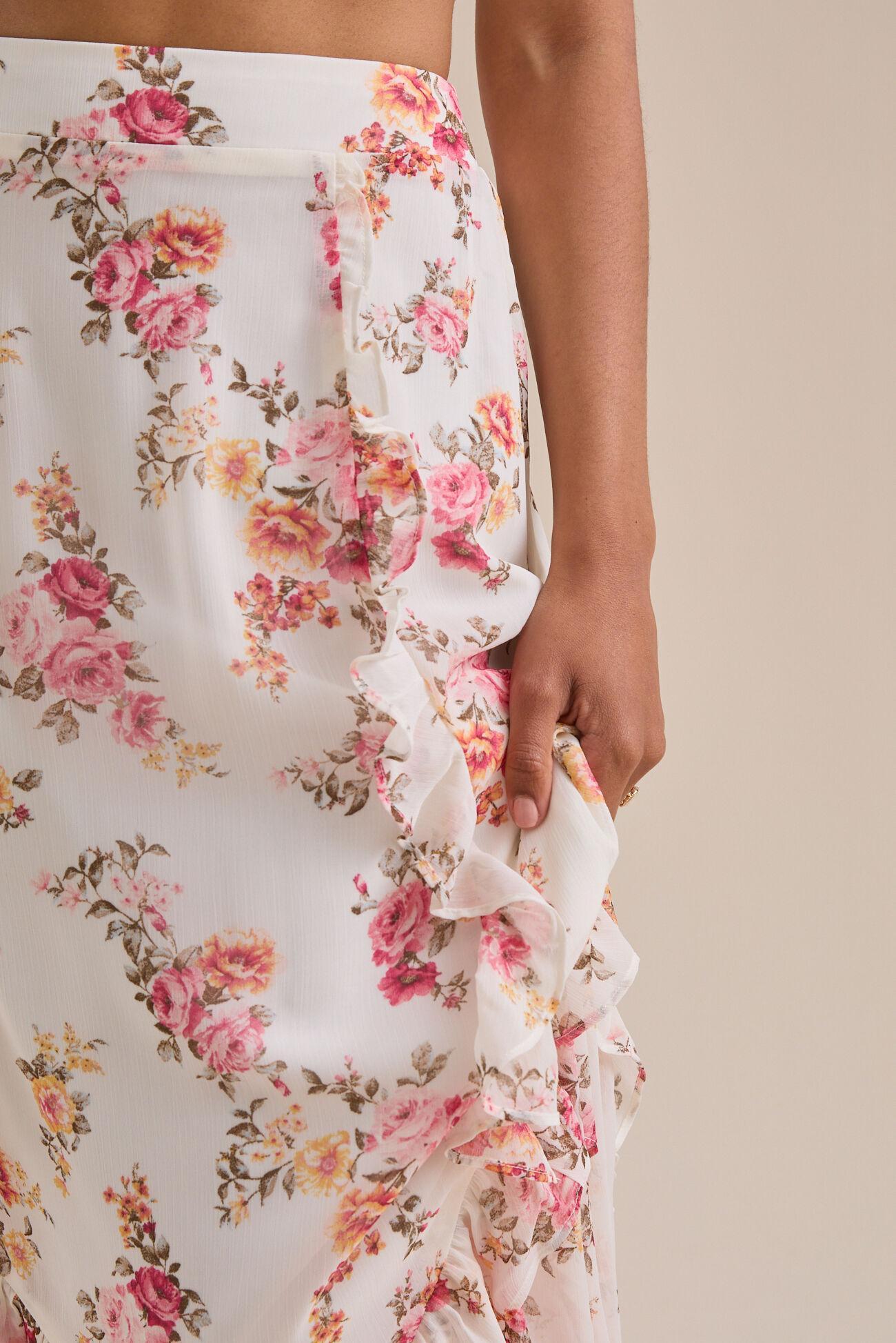 Isabella Floral Midi Skirt Product Image