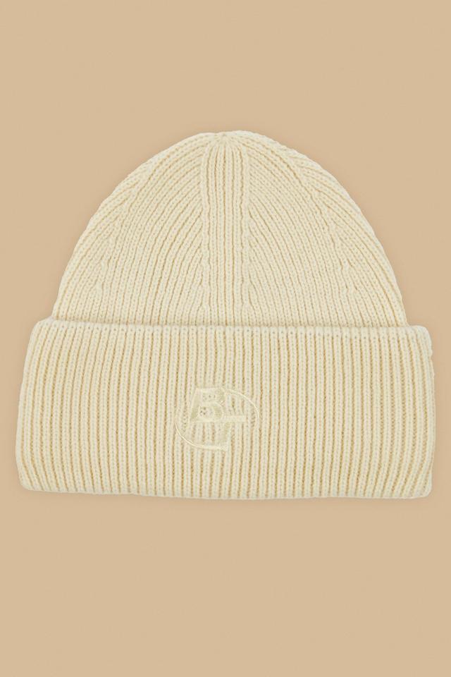 Knit Beanie in Bone Product Image