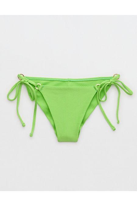 Aerie Shine Rib Cheekiest Tie Bikini Bottom Women's Product Image