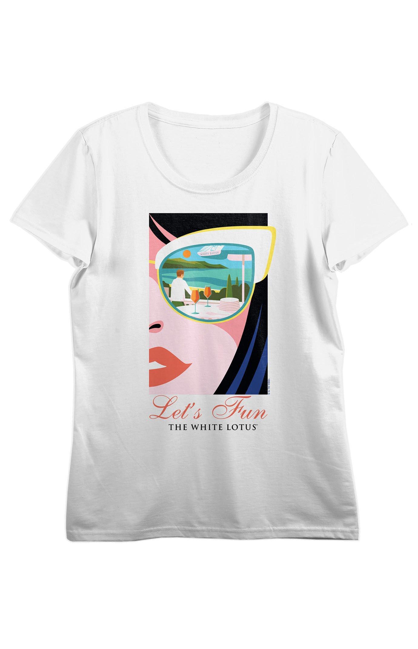 Women's Lotus Half Face T-Shirt - Product Image