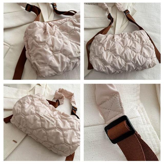 Plain Quilted Crossbody Bag Product Image