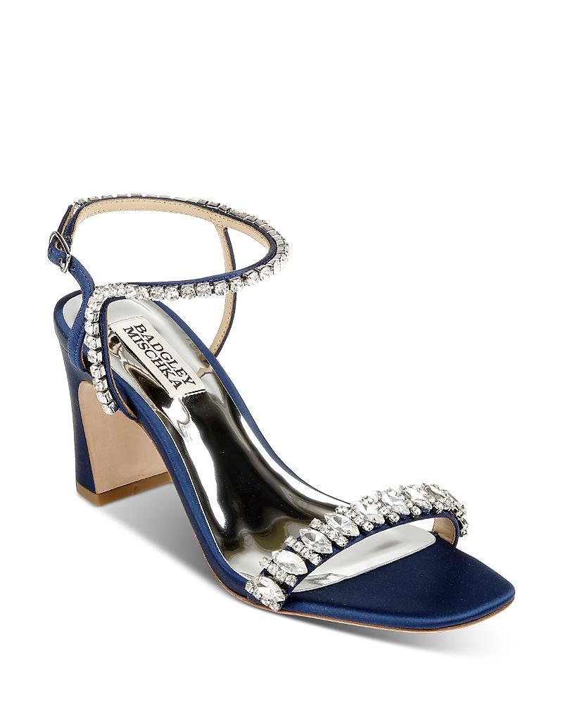 Badgley Mischka Womens Marilee Embellished Mid Heel Sandals Product Image