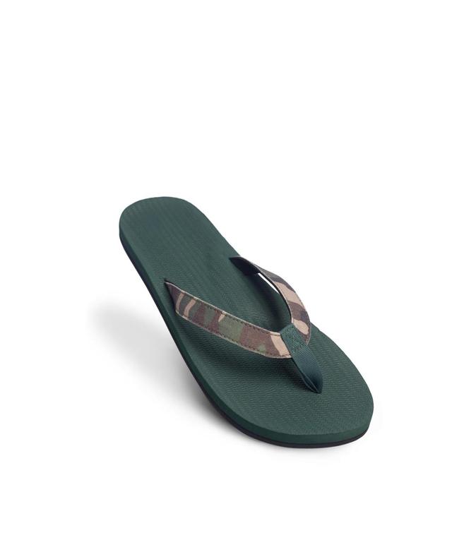 Indosole Mens Flip Flops Camo - Black Product Image