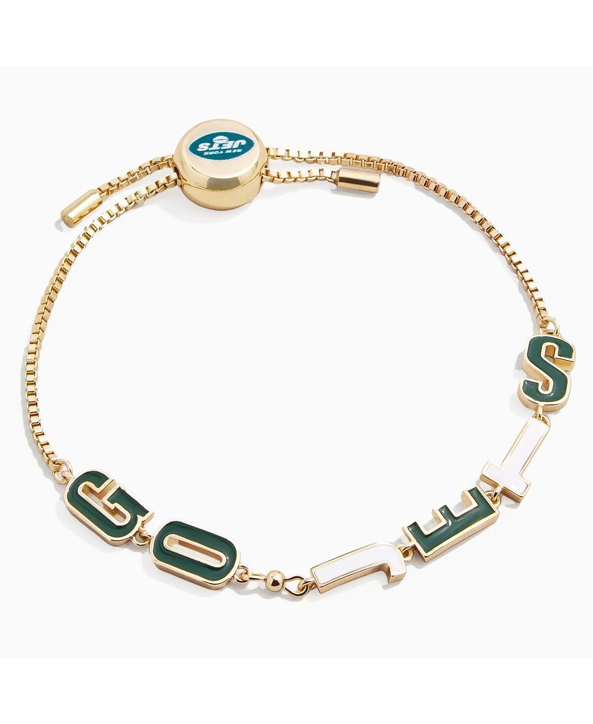 BaubleBar Womens New York Jets Slogan Pull-Tie Bracelet Product Image