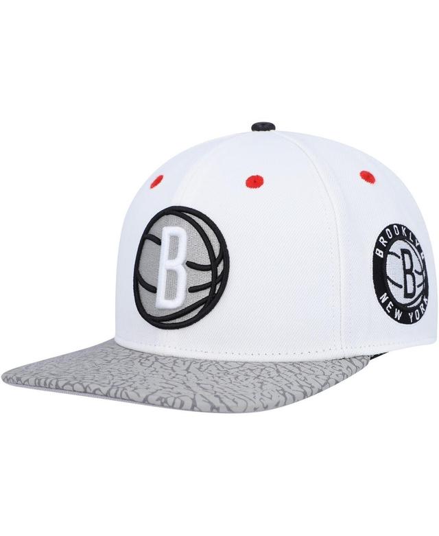 Mens Pro Standard White Brooklyn Nets Hook Elephant Snapback Hat - White Product Image