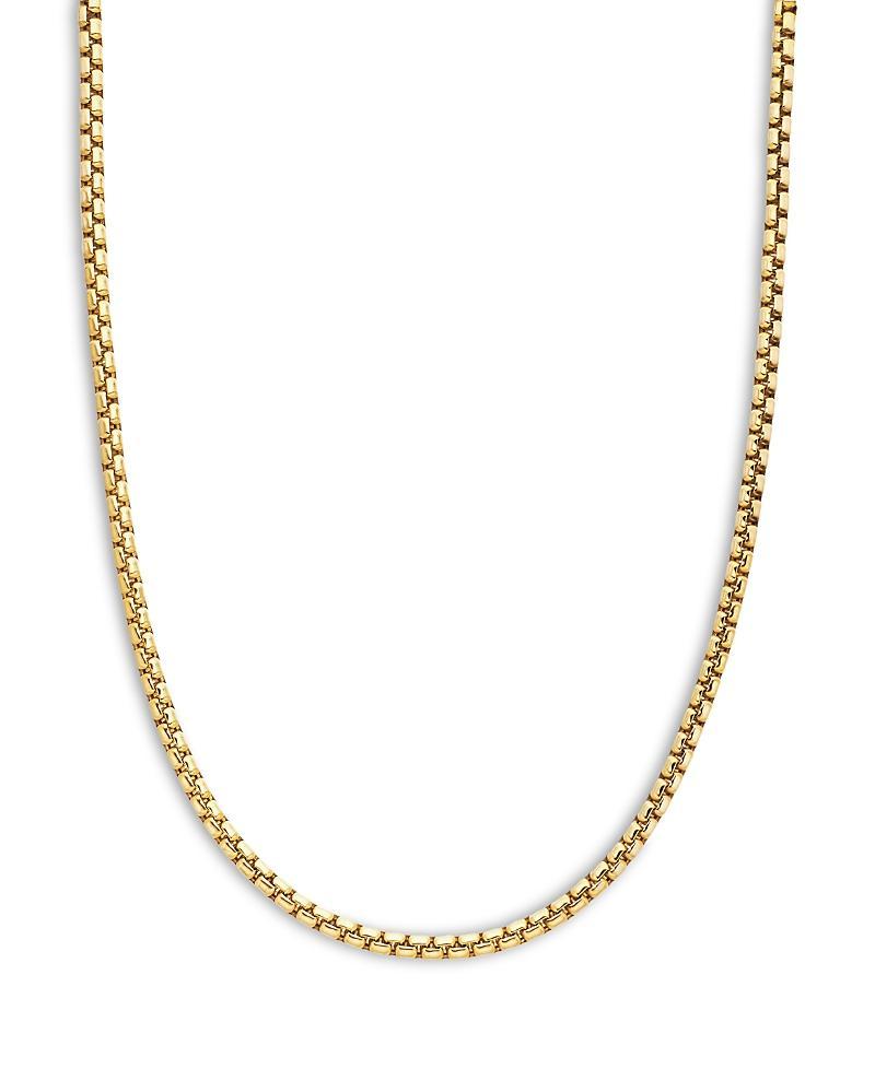 David Yurman 18K Yellow Gold Medium Box Chain Necklace 20, 3.4mm Product Image