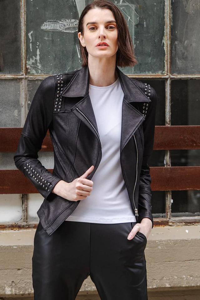 Liquid Leather™ Studded Jacket Product Image