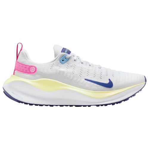 Nike Womens React Infinity Run Flyknit 4 - Running Shoes Photon Dust/Deep Royal Blue/White Product Image