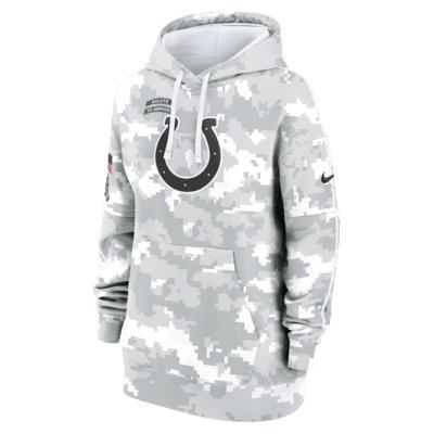 Indianapolis Colts Salute to Service Primary Edge Club Women's Nike NFL Pullover Hoodie Product Image