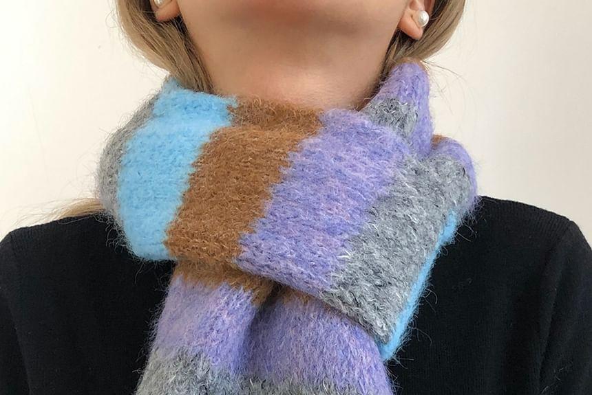 Striped Mohair Scarf Product Image