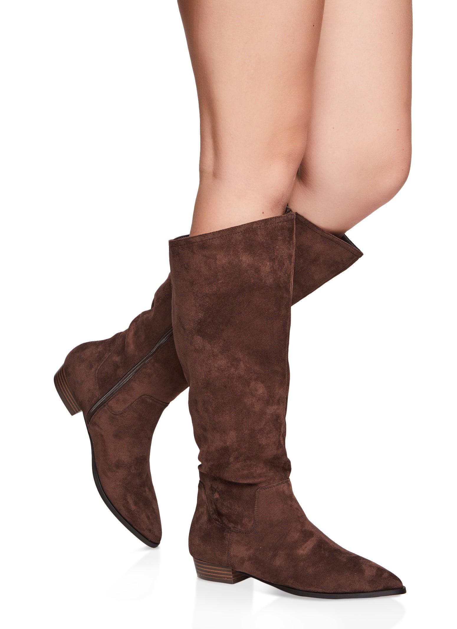 Womens Pointed Toe Knee High Boots product image