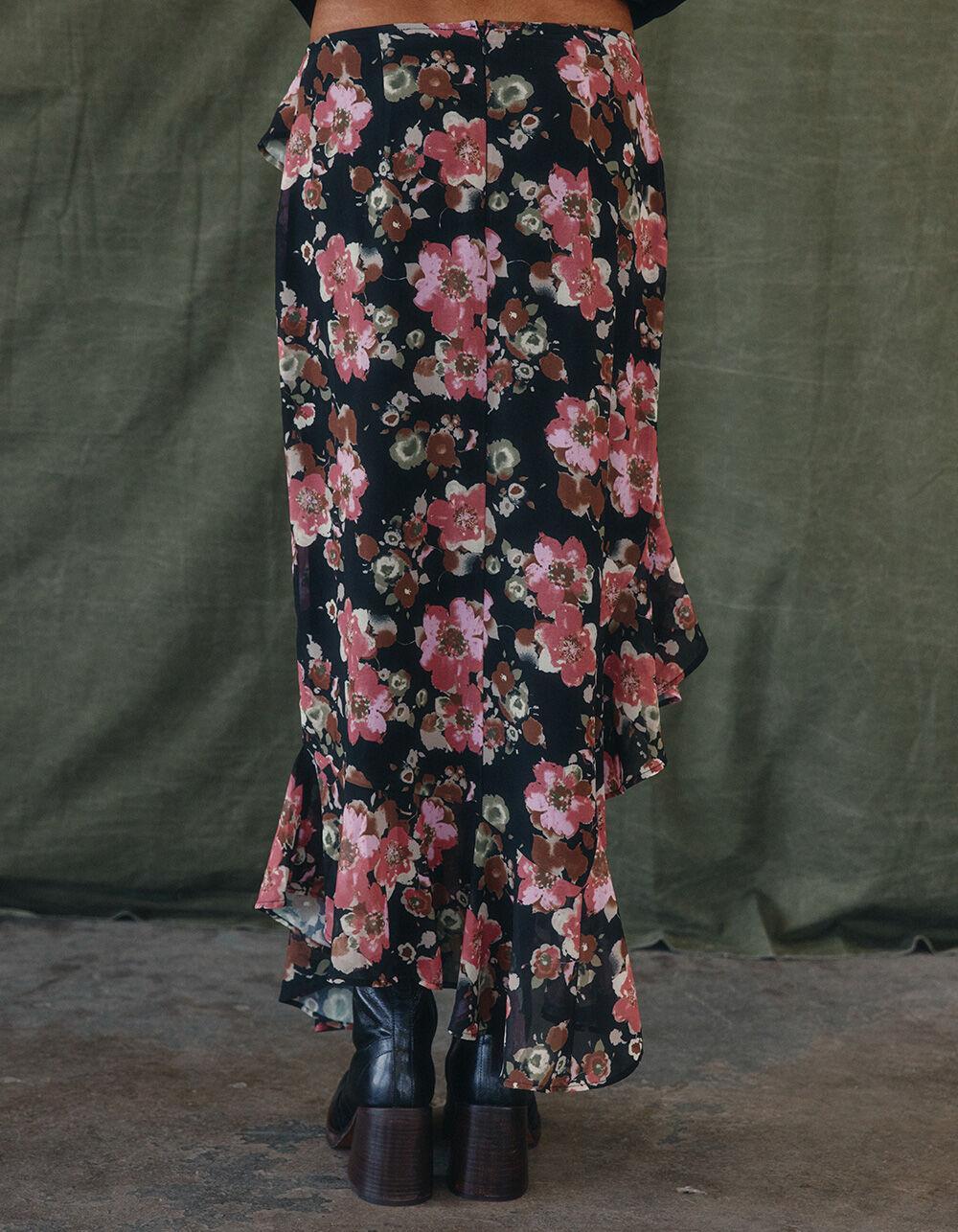 WEST OF MELROSE Floral Asymmetrical Womens Skirt Product Image