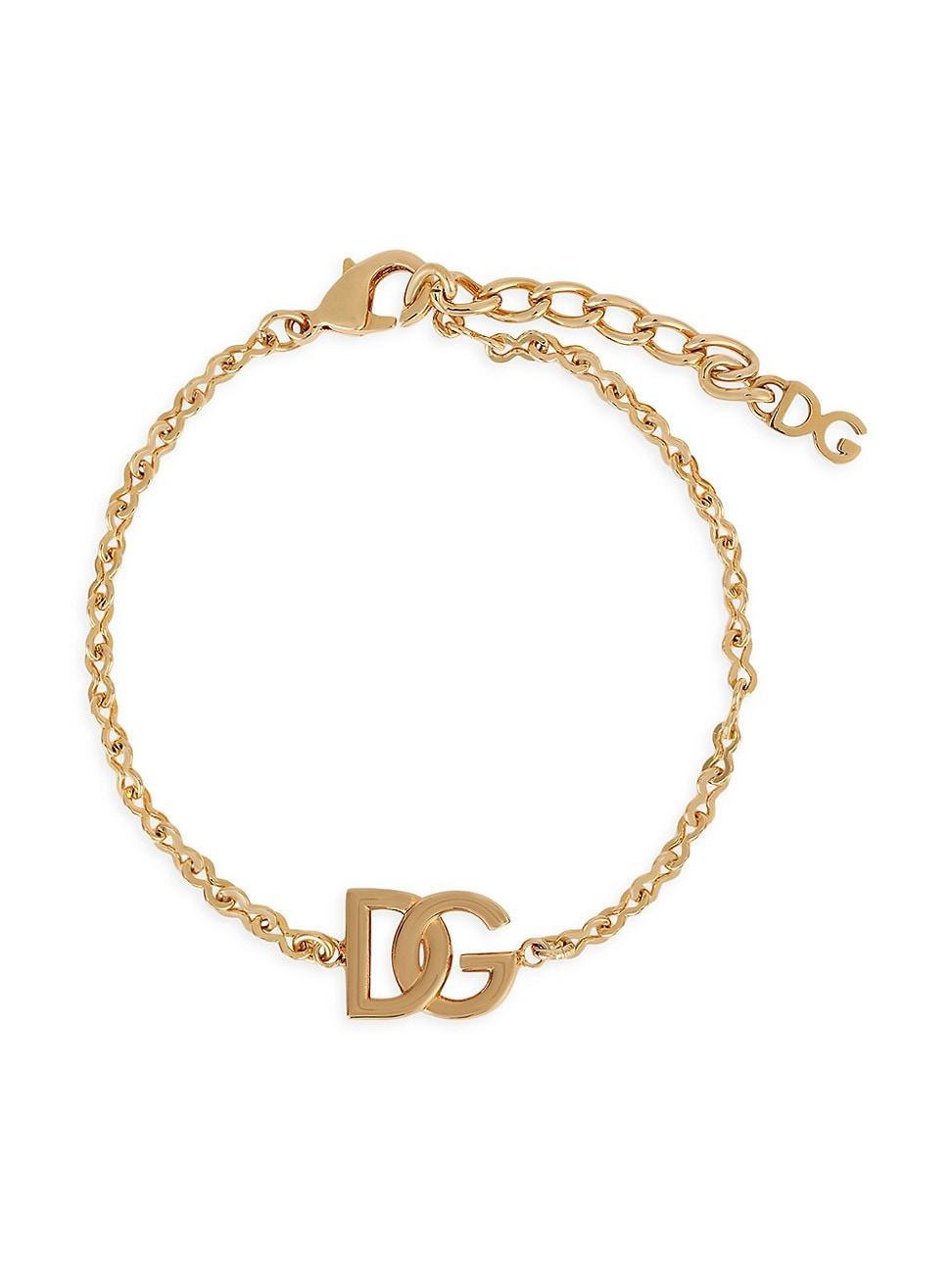 Mens 18K-Gold-Plated Rolo Chain Bracelet Product Image