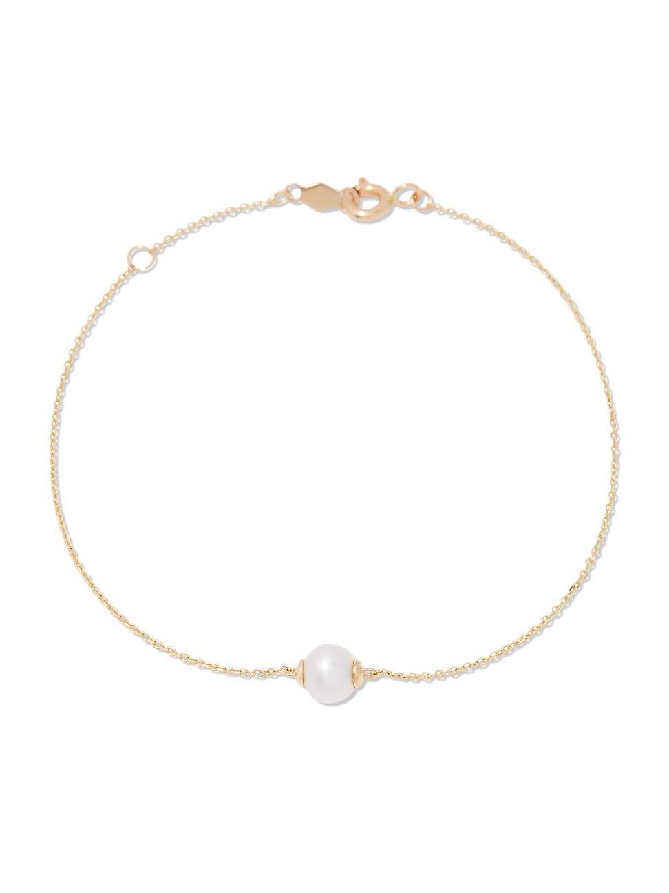 Womens Selma 14K Yellow Gold & Cultured Pearl Bracelet Product Image