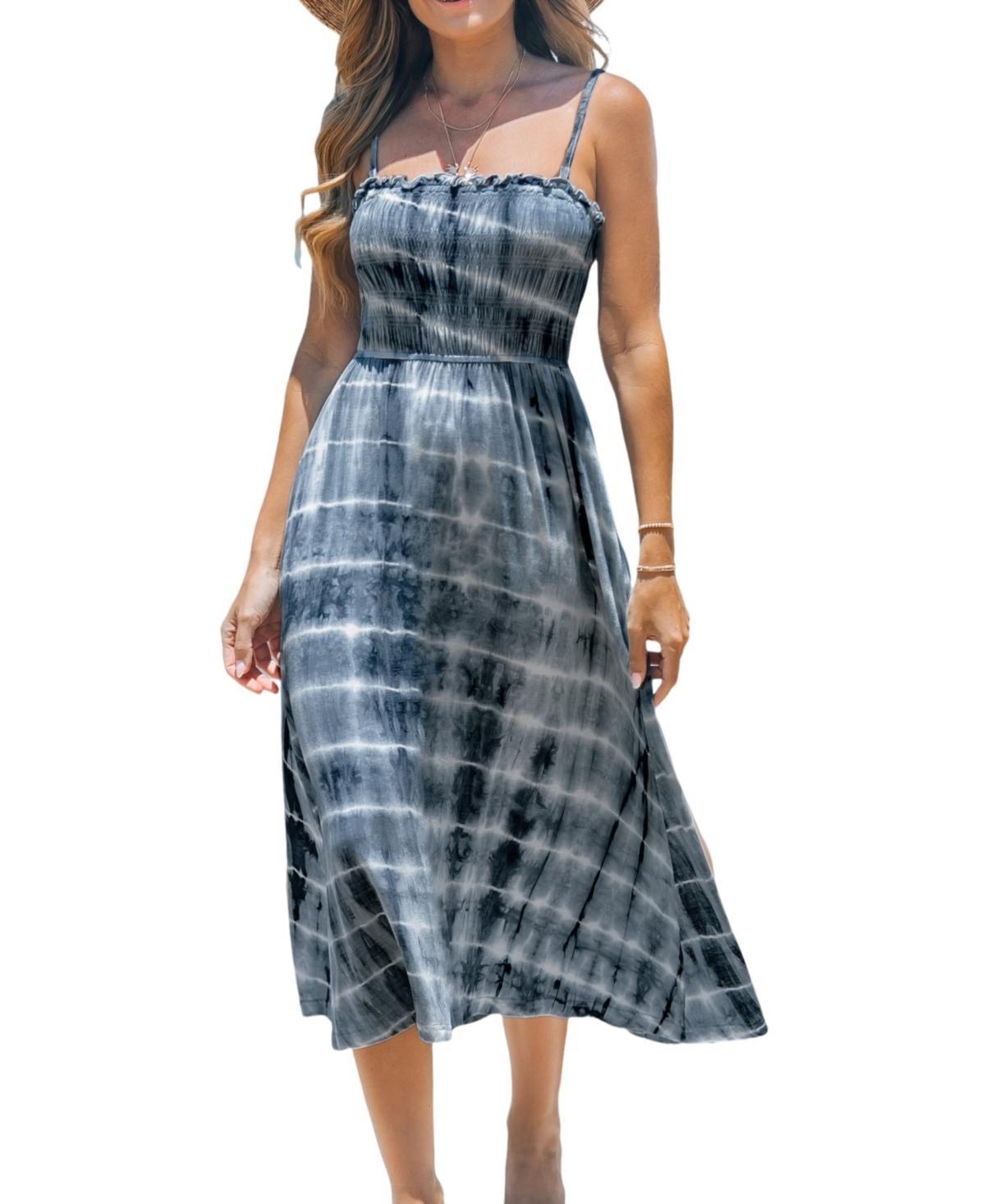 Cupshe Womens Seaside Tie-Dye Beach Dress Product Image