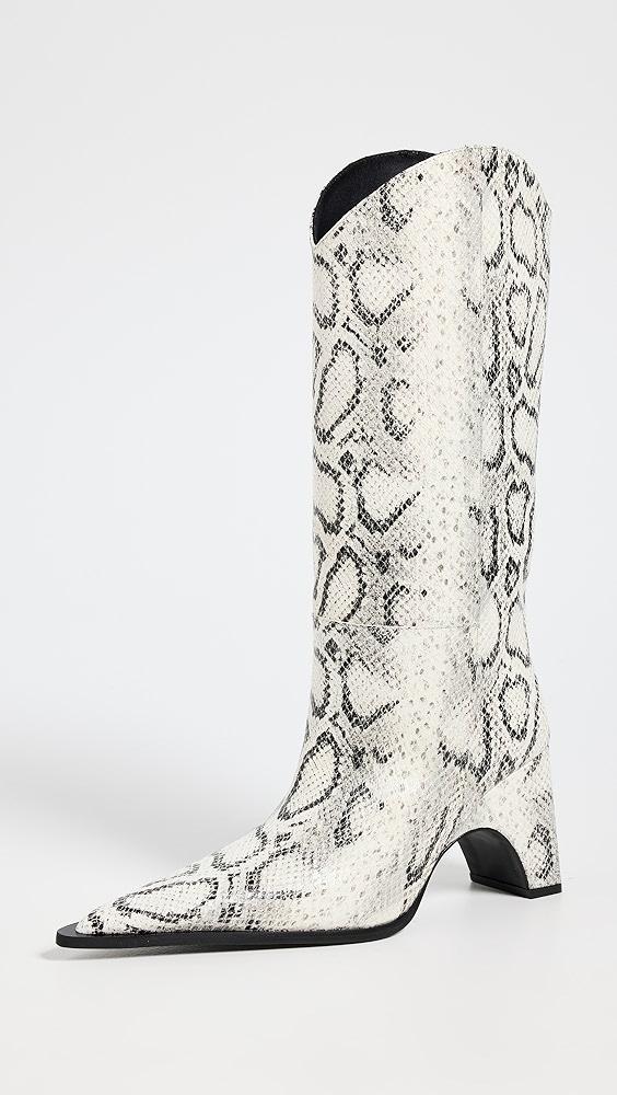 Coperni Snake Print Bridge Cowboy Boots | Shopbop Product Image