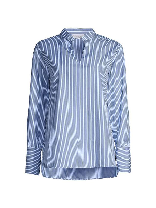 Womens Ellis Cotton Striped Blouse Product Image