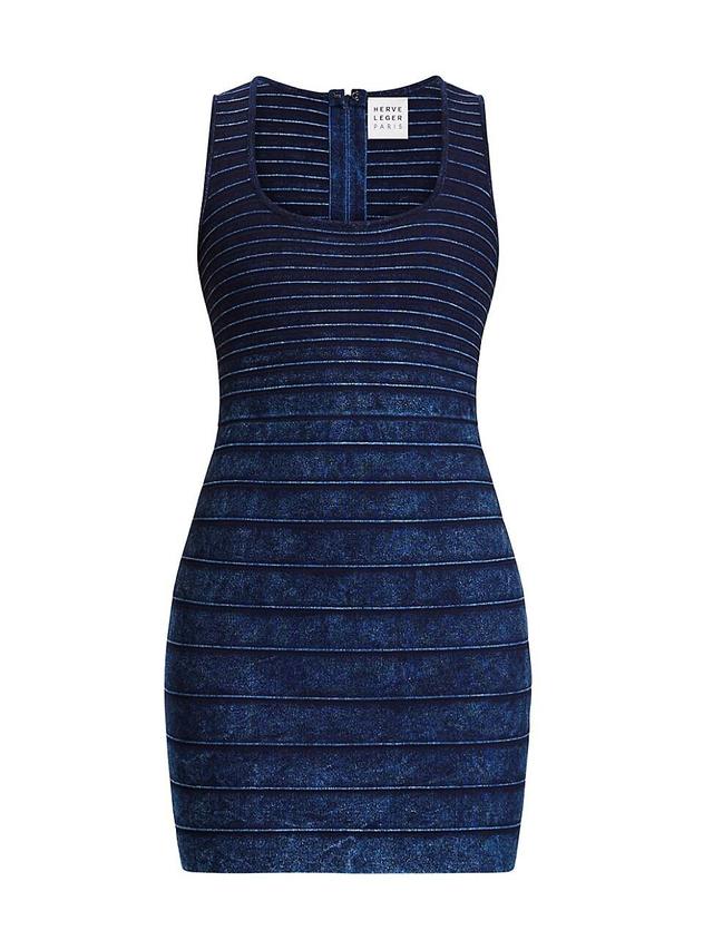 Womens Denim Bandage Minidress Product Image