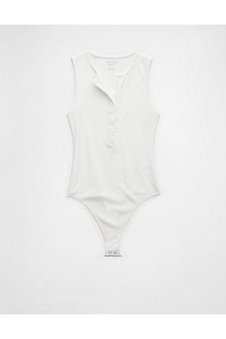 AE Henley Tank Bodysuit Womens Product Image