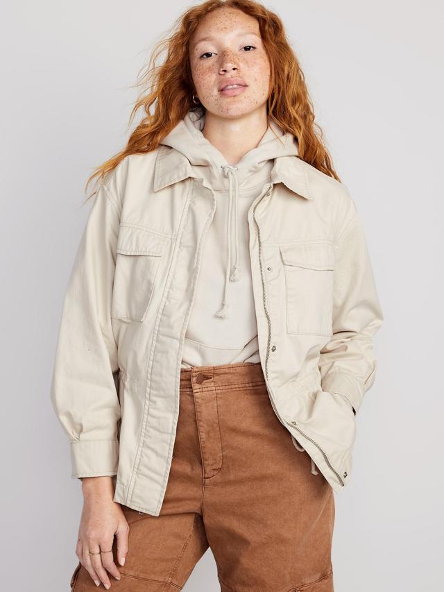 Cinched-Waist Utility Jacket Product Image