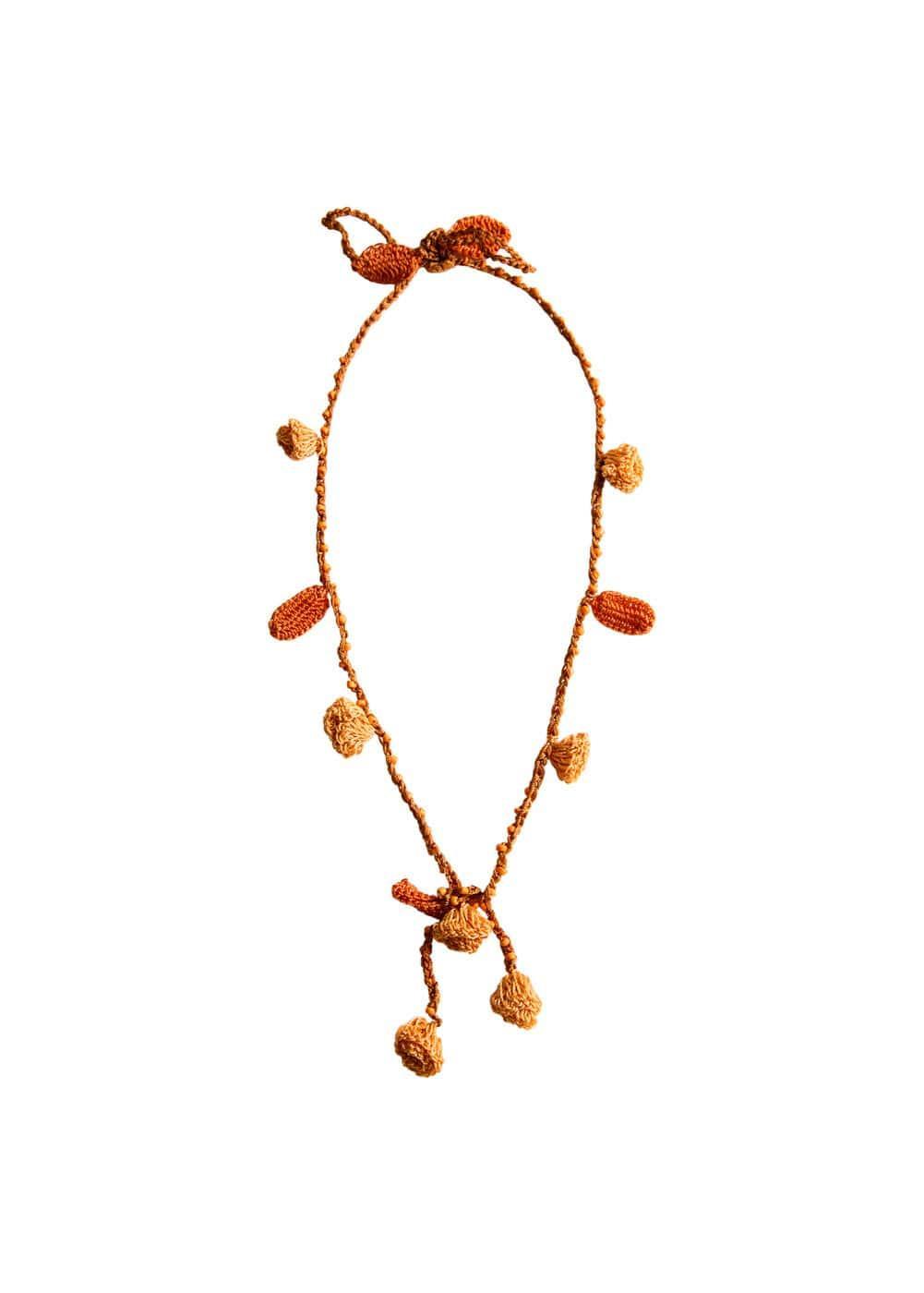 Crochet bead necklace - Women | MANGO USA Product Image