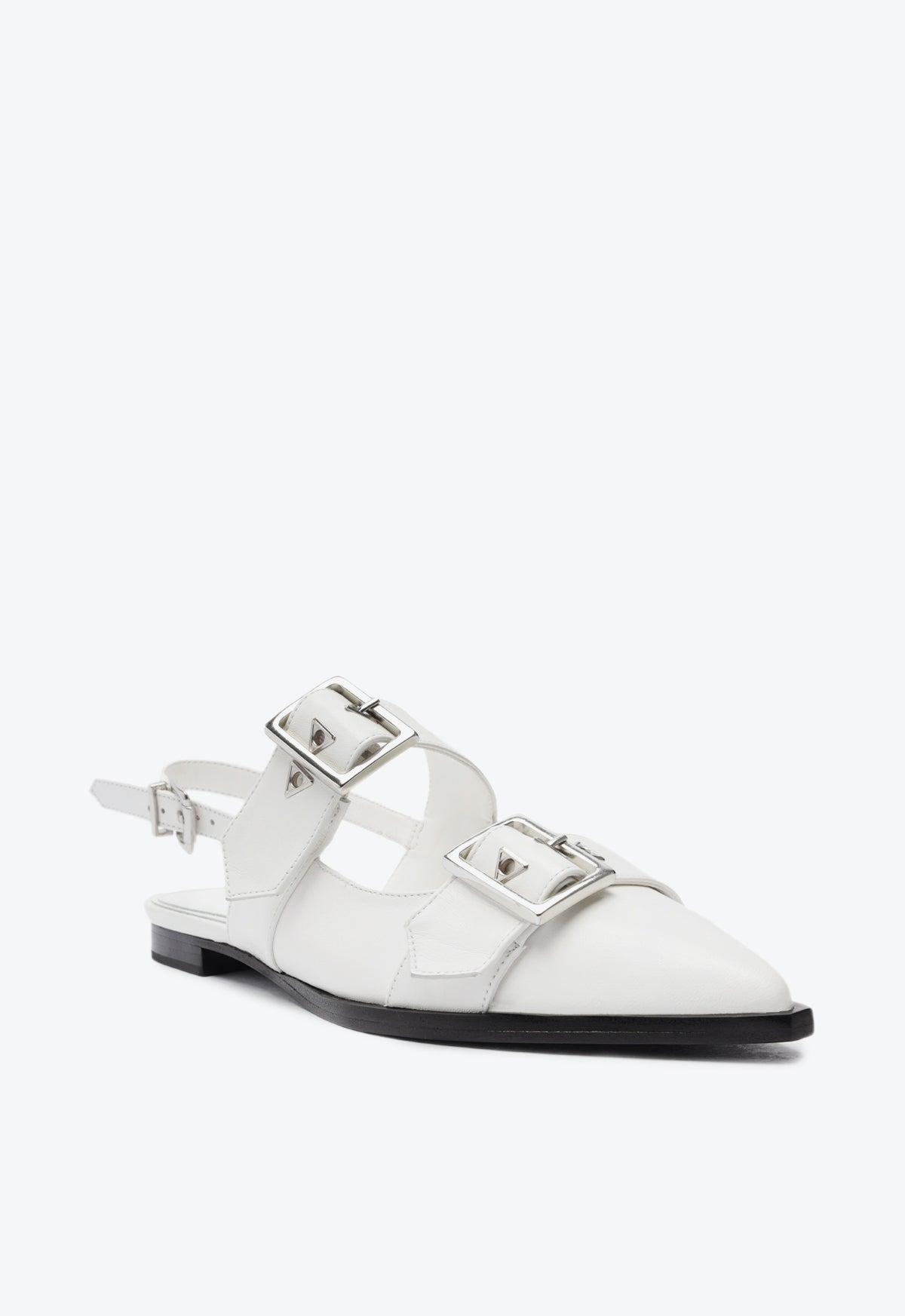 Darla Sling Leather Flat Female Product Image