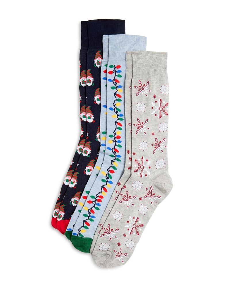 The Mens Store at Bloomingdales Holiday Cotton Blend Socks, Pack of 3 - 100% Exclusive Product Image