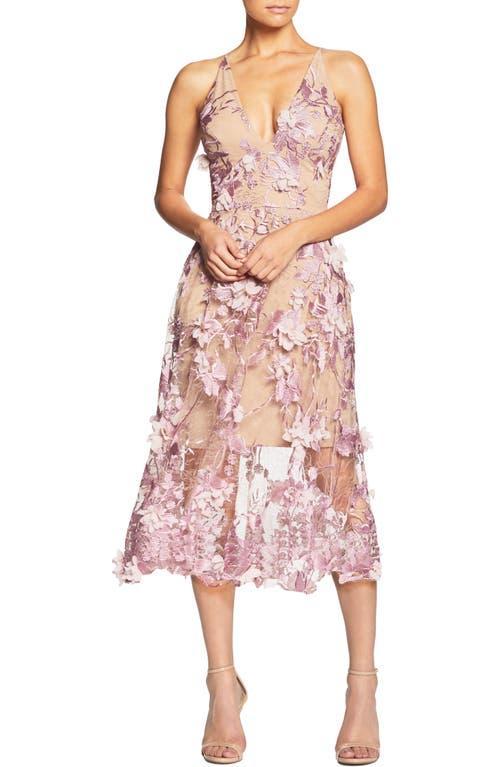 Dress the Population Audrey Floral Midi Dress Product Image