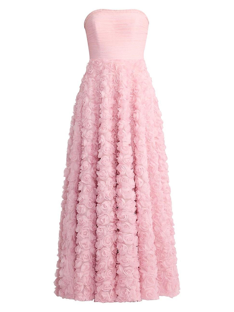 Womens Wicked x Zac Posen Rose Appliqu Tulle Gown Product Image