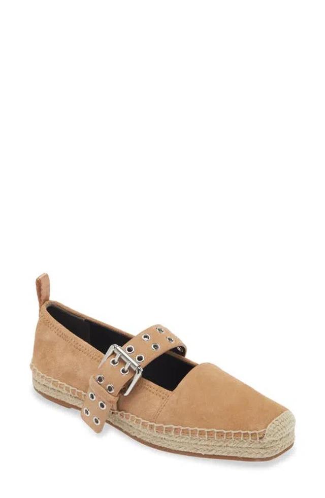 Tan Anteros Espadrilles In Oak Brown Suede Product Image