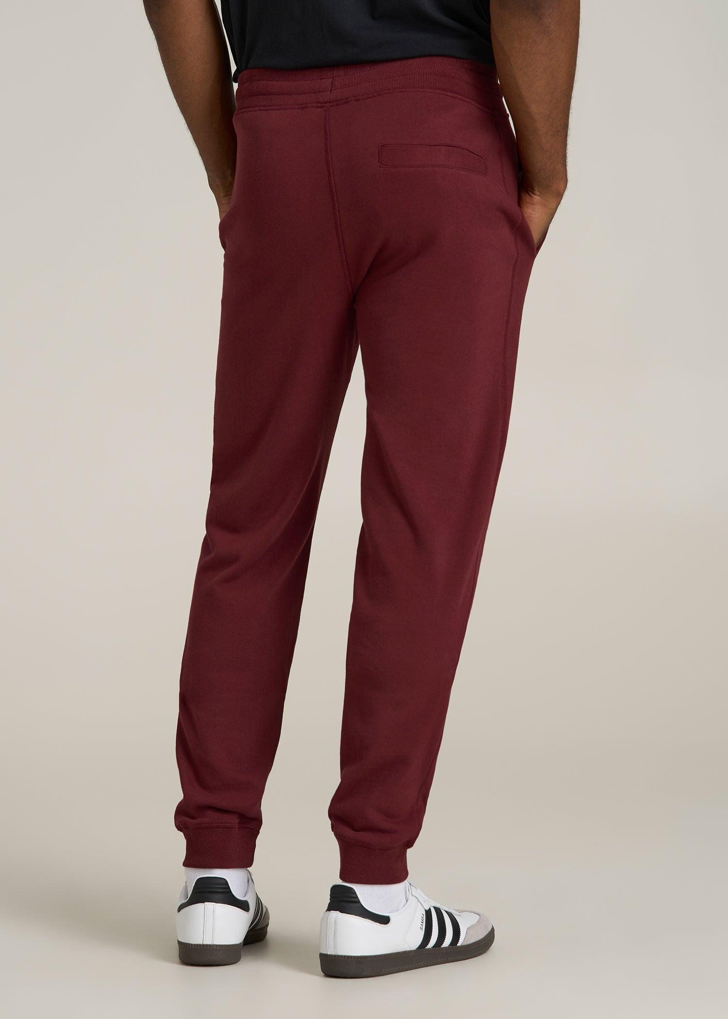 Wearever 2.0 French Terry Joggers for Tall Men in Red Ochre Male Product Image