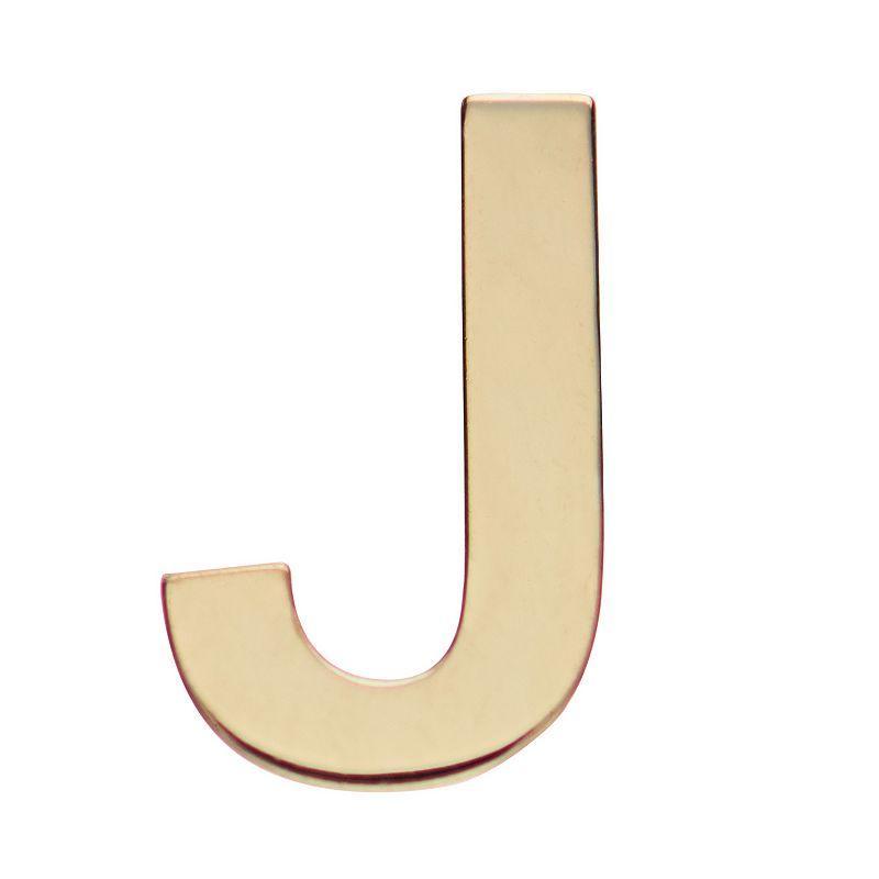 Au Naturale 14k Gold Initial Single Stud Earring, Womens, Yellow Product Image