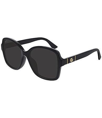 Womens 57MM Rectangular Sunglasses Product Image